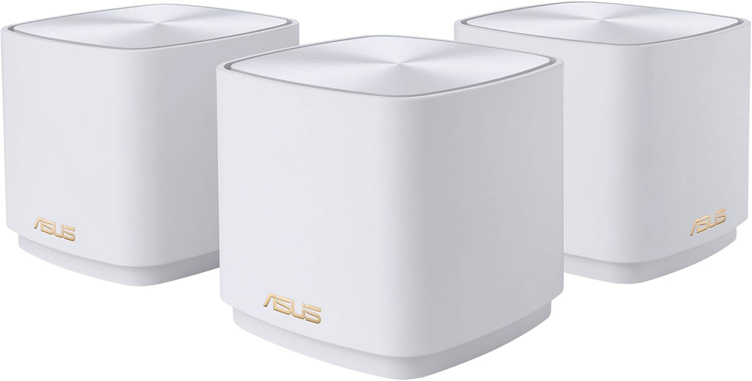 ASUS ZenWiFi AX Mini (XD5) Dual-Band Whole Home Mesh WiFi System (3 Pack) (Renewed)