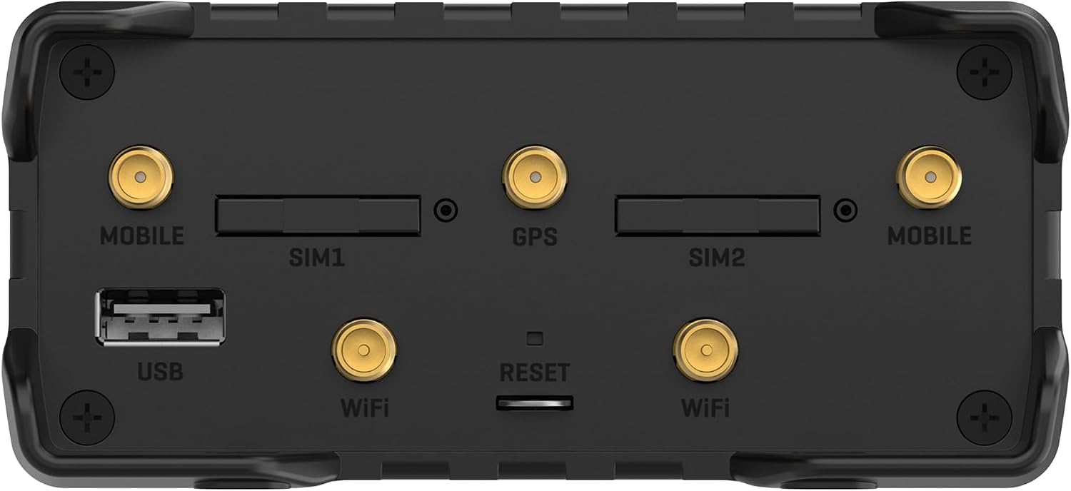 Teltonika RUT956 RUT956A30A00 Industrial 4G LTE Cellular Router, Dual SIM with eSIM, Wi-Fi & Ethernet, RS232/RS485, GNSS, Compatible with AT&T, Verizon & T-Mobile, North America Version