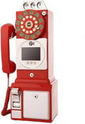 Video Guest Book Wedding Phone Booth, Video Phone guestbook, Unique Phone Voice Recorder, Audio Guestbook Like Leaving Video Message, 5000 Mah Battery - Can Be Used Continuously for 7 Hours,32G-Red