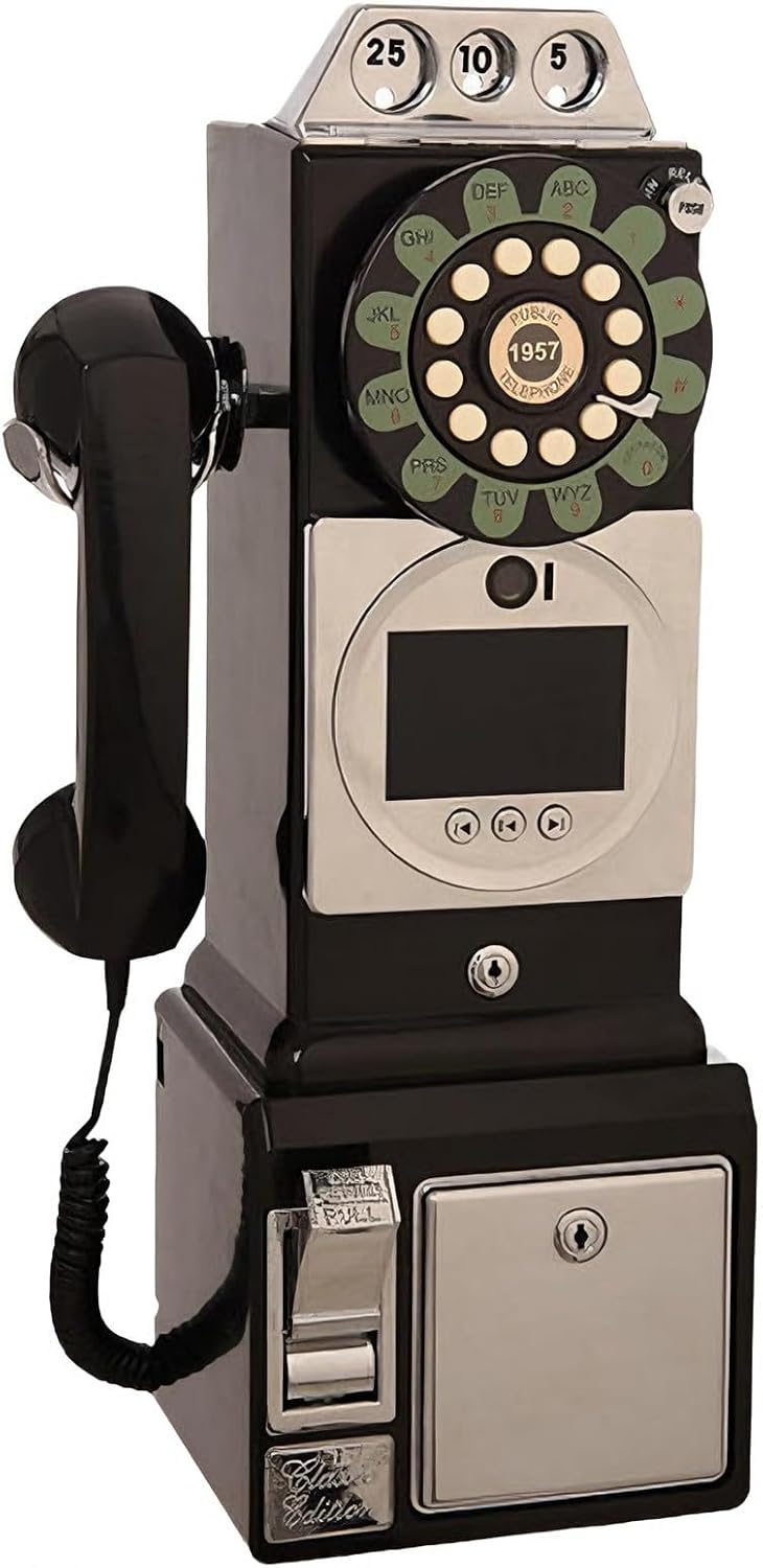 Video Audio Guest Book Wedding Phone Guestbook，Fun Engagements Anniversaries Baby Showers Graduation Record Personalized Audio Messages Black