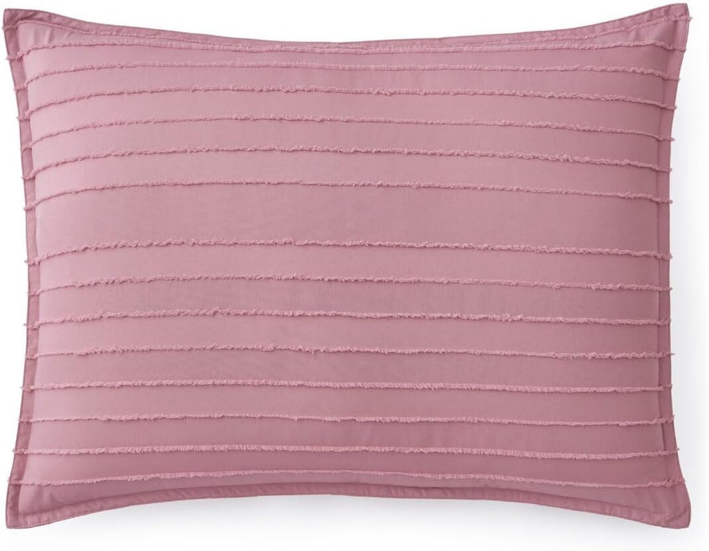 UGG Textured King Comforter Set - 3 Piece Striped Reversible Queen Bedding Set with Pillow Shams, Stylish Soft & Luxurious Pink Bed Set for Home & Bedroom (King)
