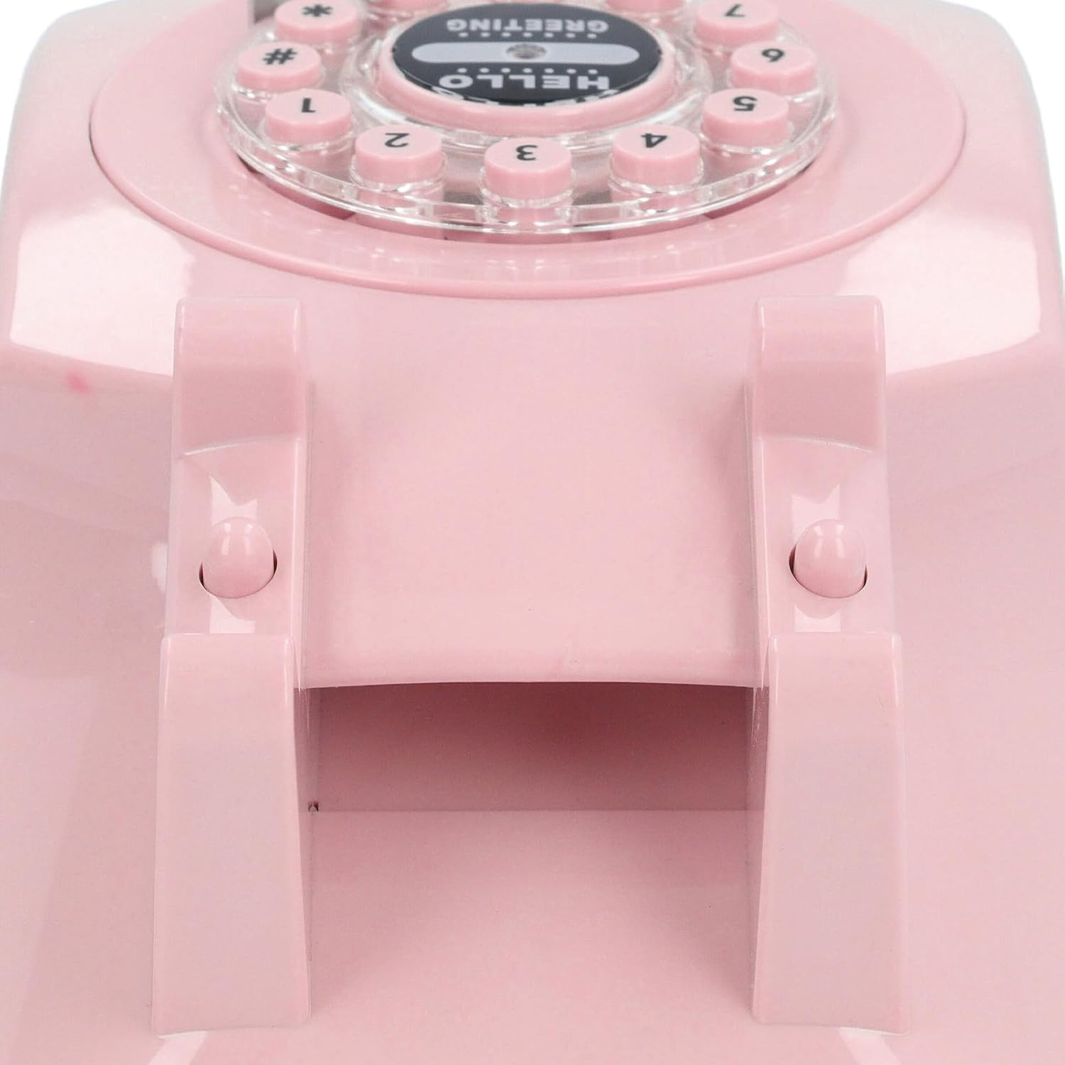 Audio Guest Book, Vintage Phone Design with 120 Hours 8G Capacity for Weddings and Special Events (Pink)