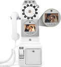 32G Retro Video Audio Guest Book Wedding Phone- Creative Record Customized Video Messages GuestBook – A Personal and Convenient Way to Preserve Your Special Occasions(White)