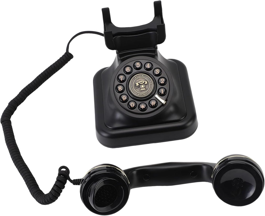Audio Guest Book Wedding Phone, Audio Guestbook Phone, Vintage Style Message Voicemail for Graduation, Birthdays, Shower, Special Occasions, 32G Micro Storage Card (Black)