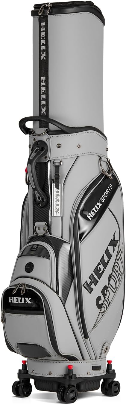 HELIX Golf Bag with Wheels, Retractable Golf Bag for Travel, Durable Course Golf Travel Cover