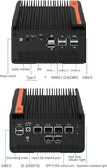 Firewall Appliance 10GbE Mini PC with SFP+, Intel Alder Lake N100 (4C/4T) 4xIntel I226-V 2.5GbE 2*Intel 82599ES 10GbE Firewall LTE Router Support AES-NI (N100, RAM NO ROM)