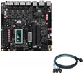 NAS Motherboard AMD, Firewall VPN Router Intel i5-12450H 8 core 12 Thread DIY 2xSFF-8643, 4 Port i226-V 2.5GbE LAN, 2xDDR5, 2*M.2 NVMe PCIE X4, 6*SATA3.0, HDMI2.0 DP USB4 Type-C, ITX 17x17CM.