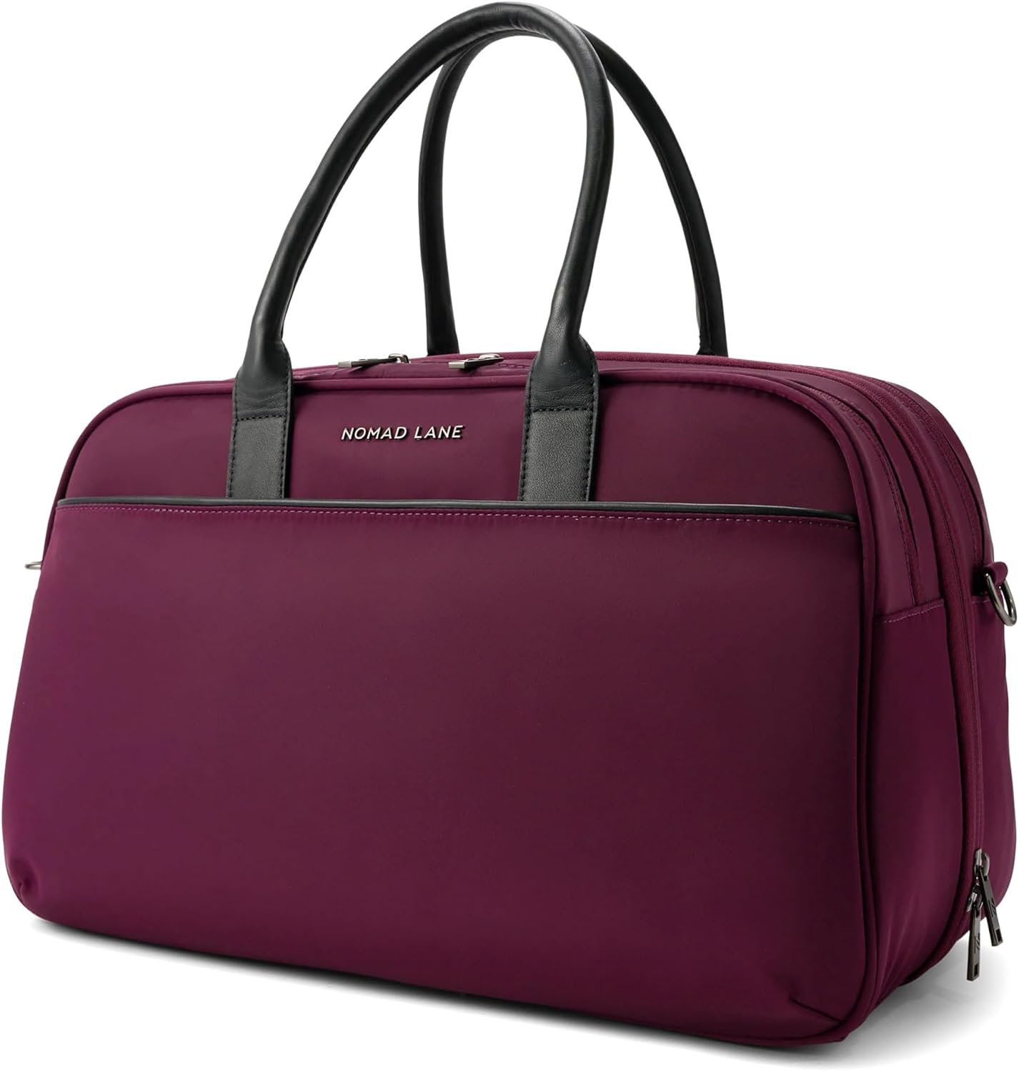 Nomad Lane Carry-On Luggage Duffel Bag, Durable & Lightweight Suitcase. Bento Bag, Personal Item Weekender Travel Bag for Men & Women, Venetian Violet