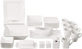10 Strawberry Street Nova Square 40 pc Dinnerware Set, Cream White