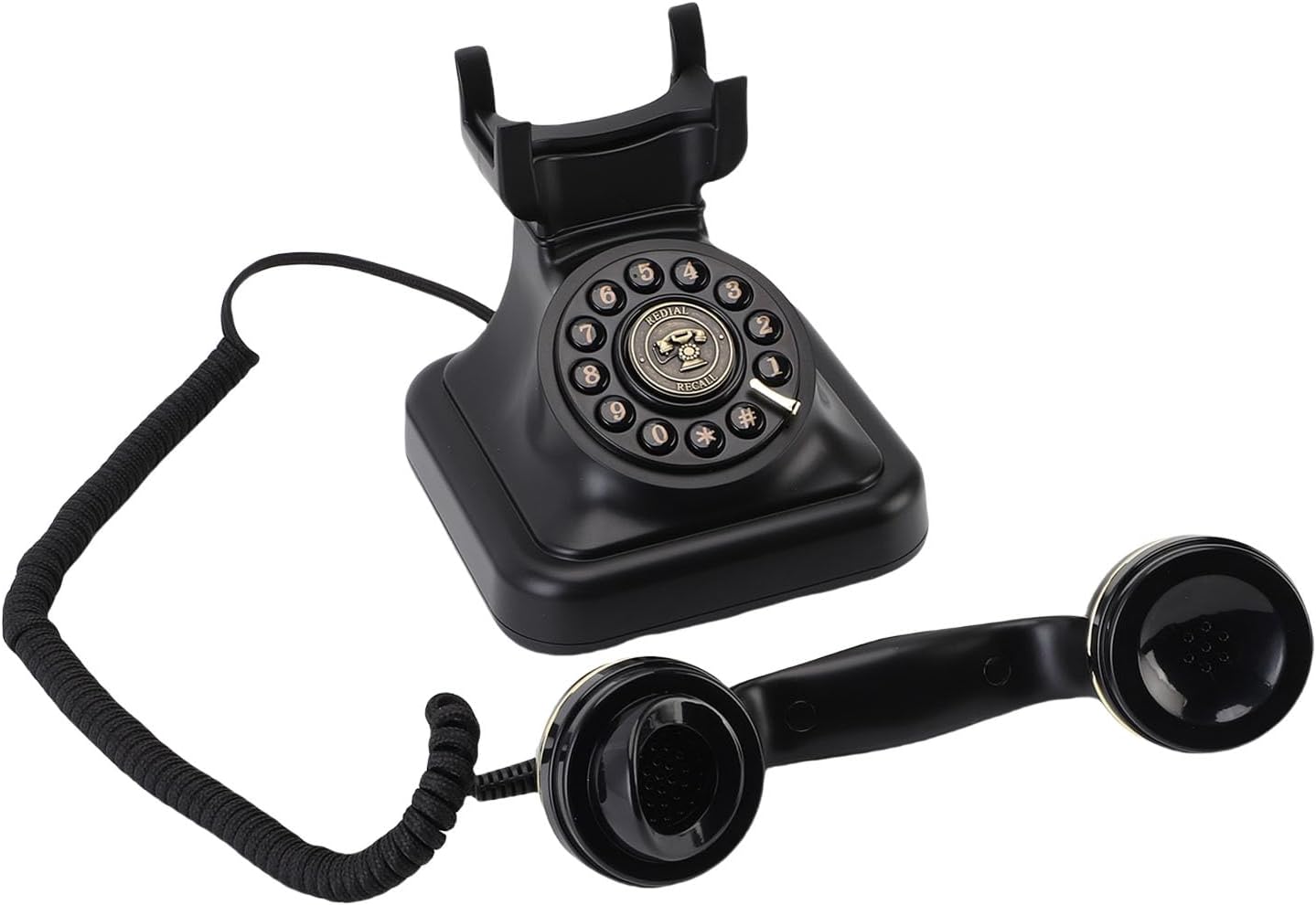 Audio Guest Book Wedding Phone, Audio Guestbook Phone, Vintage Style Message Voicemail for Graduation, Birthdays, Shower, Special Occasions, 32G Micro Storage Card (Black)