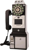 Video Audio Guest Book Wedding Phone, 1080P Video Guestbook Wedding Phone, Antique Telephone Ornament with Lens Recording for Variety of Memorable Party Occasions,Black-64G