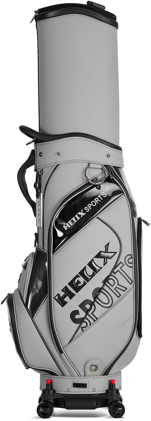HELIX Golf Bag with Wheels, Retractable Golf Bag for Travel, Durable Course Golf Travel Cover