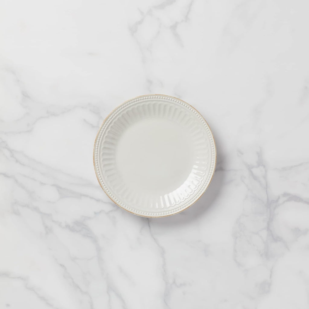 Lenox White French Perle Groove Accent Plate, 1.30 LB