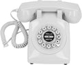 Audio Guestbook Phone, Retro Design Wedding Guest Book for Audio Recording, Voice Guestbook with 120 Hours 8G Capacity, for Special Events Like Parties Birthdays Weddings (White)