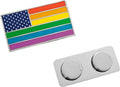 American USA Rainbow Gay Pride Flag Enamel Lapel Pin with Magnetic Backing for jacket, backpack, memorial, clothes, bag, shirt