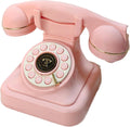 Audio Guest Book Wedding Phone: Record Customized Audio Messages with Voicemail, Vintage Phone Message Book, Wedding Guest Book for Wedding, Party, Confession (Pink)