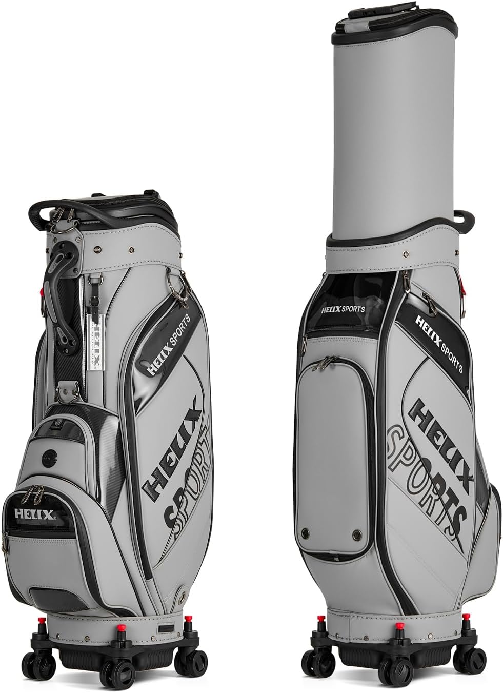 HELIX Golf Bag with Wheels, Retractable Golf Bag for Travel, Durable Course Golf Travel Cover