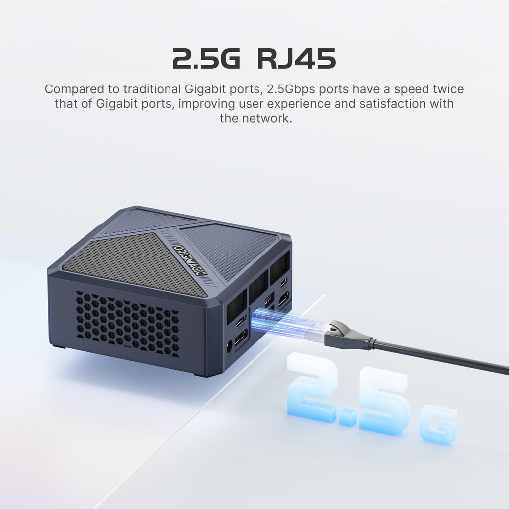 A1 Mini PC Oculink, Ryzen 7 7840HS, 32GB DDR5 1TB M.2 PCIe 4.0 SSD, Radeon 780M GPU Mini Desktop PC, 8K-USB 4.0, WiFi 6E, BT 5.2, 2.5G LAN, Mini Computers for Home/Office/Gaming