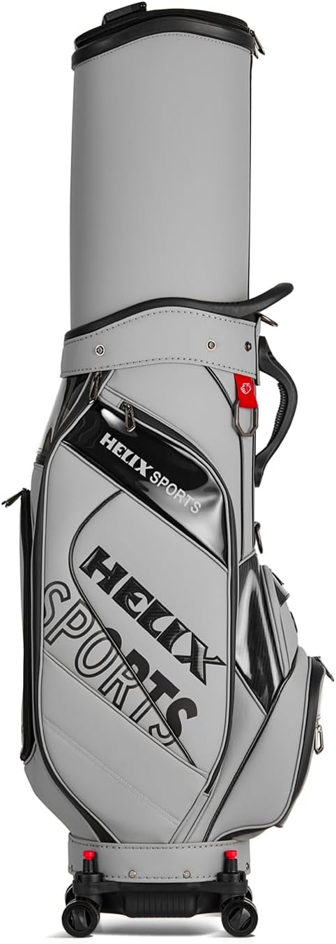 HELIX Golf Bag with Wheels, Retractable Golf Bag for Travel, Durable Course Golf Travel Cover