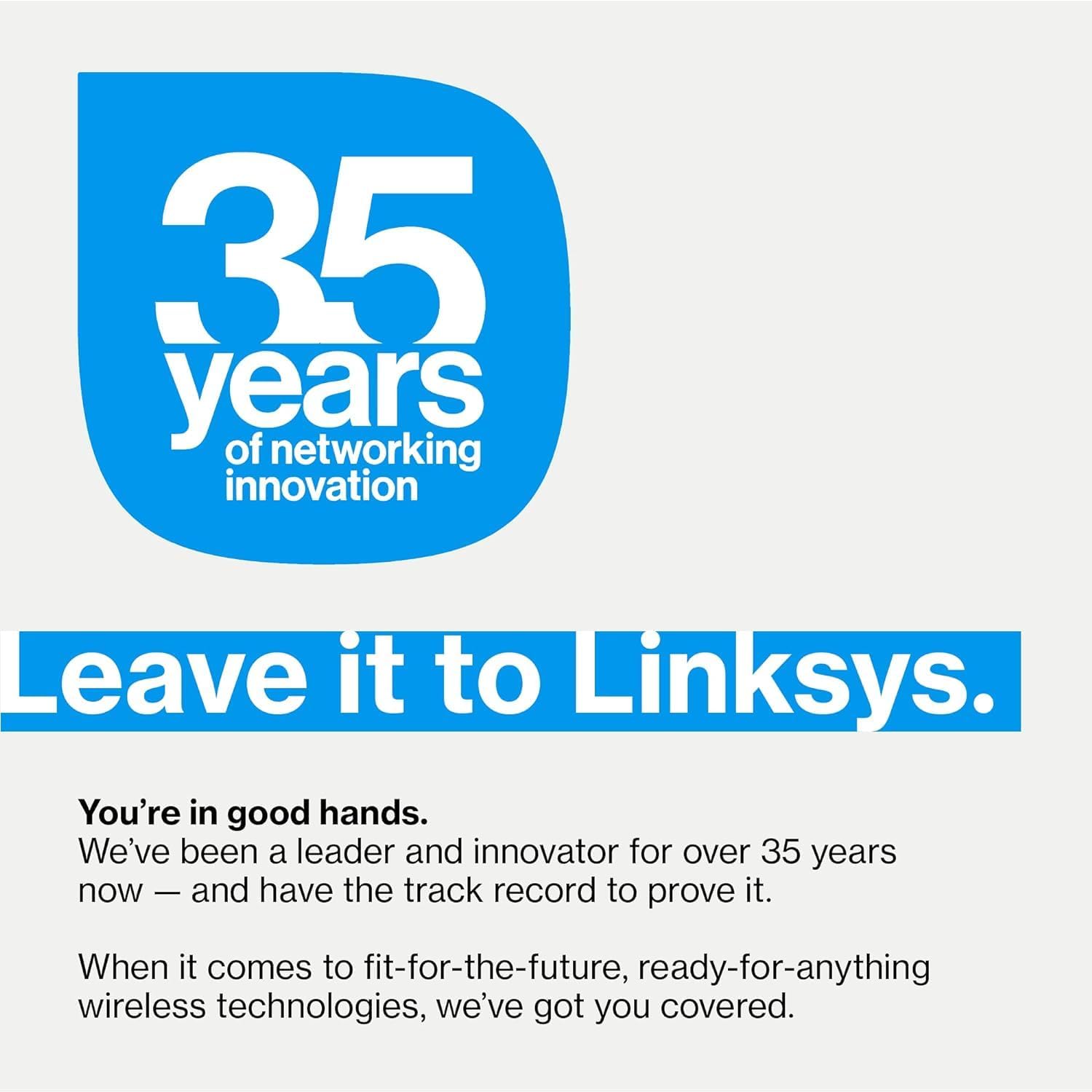 Linksys Velop Pro 6E WiFi Mesh System | One Cognitive Mesh Tri-Band Router | 5.4 Gbps (AXE5400) Speeds | 3,000 sq ft Coverage | Connect 200+ Devices | 1Pk MX6200 Grey | 2024 Release (Renewed)