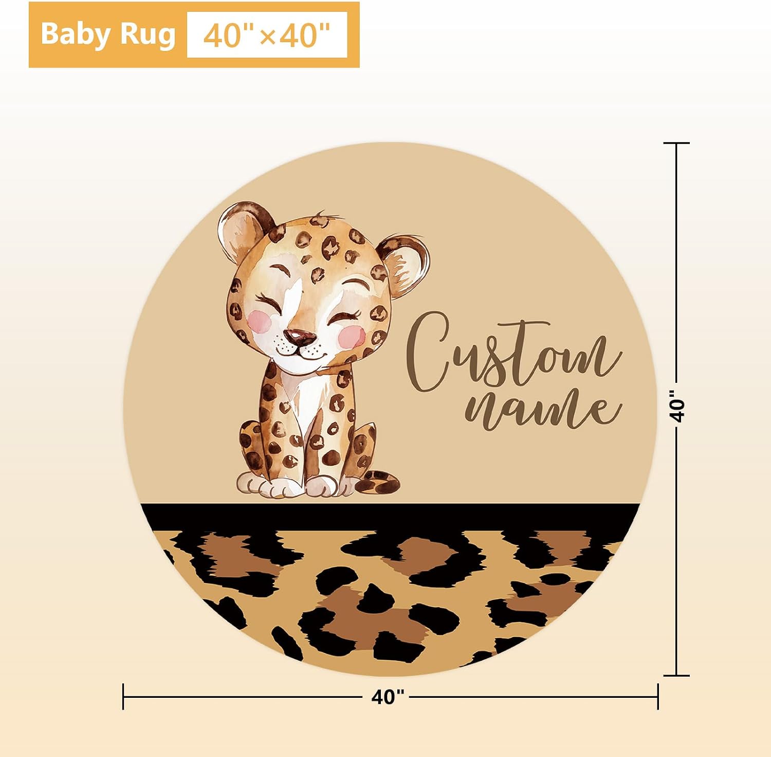 Terwex Personalized Toddler Bedding Set, 5 Pcs Custom Name Crib Bedding Set for Boys Girls, Brown Leopard Flannel Baby Bedding Set, Double Layer Baby Crib Set, Customized Gifts for Newborns Infants