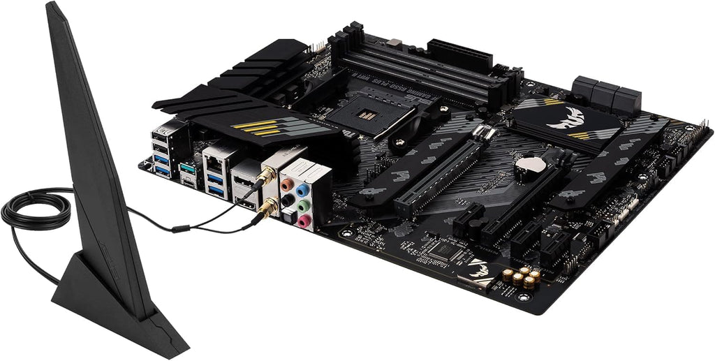 MICRO CENTER AMD Ryzen 9 5900XT Desktop Processor with ASUS TUF Gaming B550-PLUS WiFi II AM4 ATX Gaming Motherboard (DDR4, PCIe 4.0, WiFi 6, 2.5Gb LAN, USB 3.2 Gen 2)