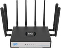 PUSOKEI Dual Band WiFi 6 CPE Router, 5G NR NSA SA CPE Router with Nano SIM Card Slot & WAN/LAN Port, MU MIMO & OFDMA, 4.67Gbps, 5G Cellular with 8 5dBi Antennas (Black)