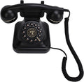 Wedding Recorder Audio Guestbook, Antique Telephones with Recording Function Retro Keypad Phone, 8G Capacity Audio Messages Telephone Record (Black)