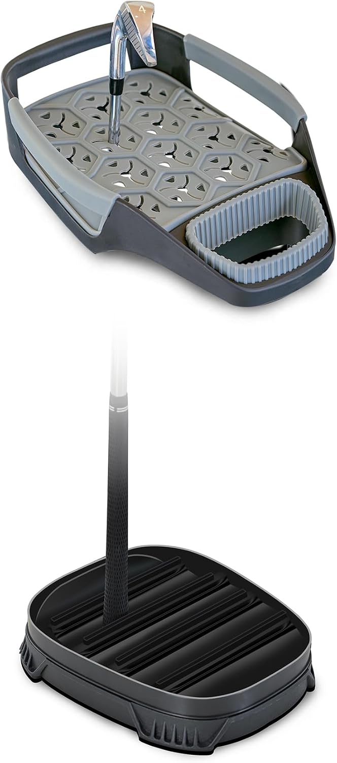 ASK ECHO Soundless 15-Divider Golf Cart Bag, Grip Locking Bottom with Rain Cover
