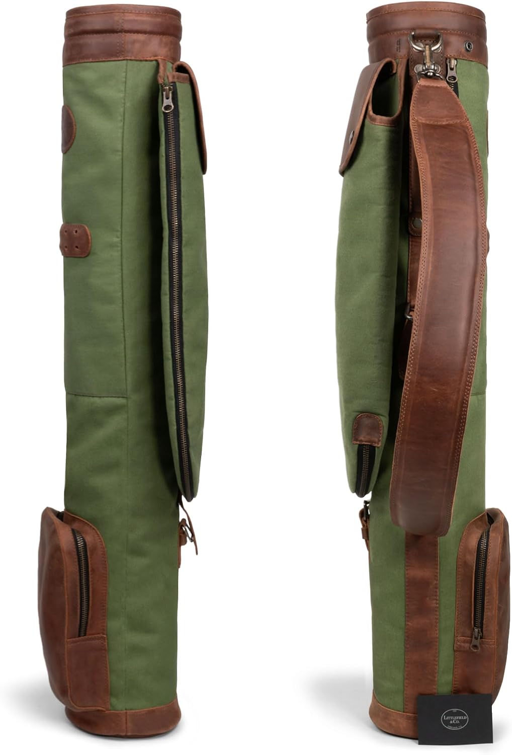 Littlefield & Co., Sunday Golf Club Bag, Small Golf Bag for a Few Clubs, Lightweight Basic Carry Bags, Practice & Travel Cart for Men & Women, Driving Range Carrier Accessories