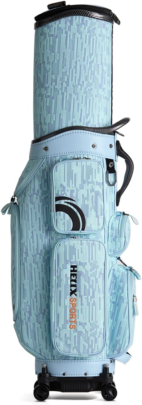 HELIX Rolling Golf Travel Bag with Retractable Top – Wheeled Cart Bag for Daily Play & Airport Travel