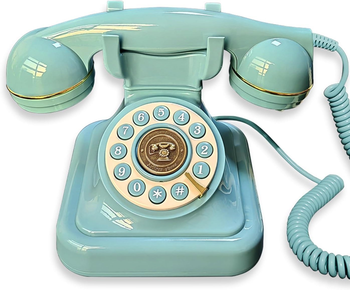 Audio Guest Book Wedding Phone, After The Tone Guest Phone Wedding,Customized Audio Guestbook Phone,Vintage Rotary Styled Record Guest Book Telephone for A Variety of Memorable Party Occasions