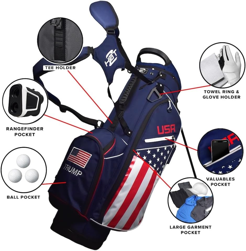 Hot-Z Golf USA Flag Stand Bag