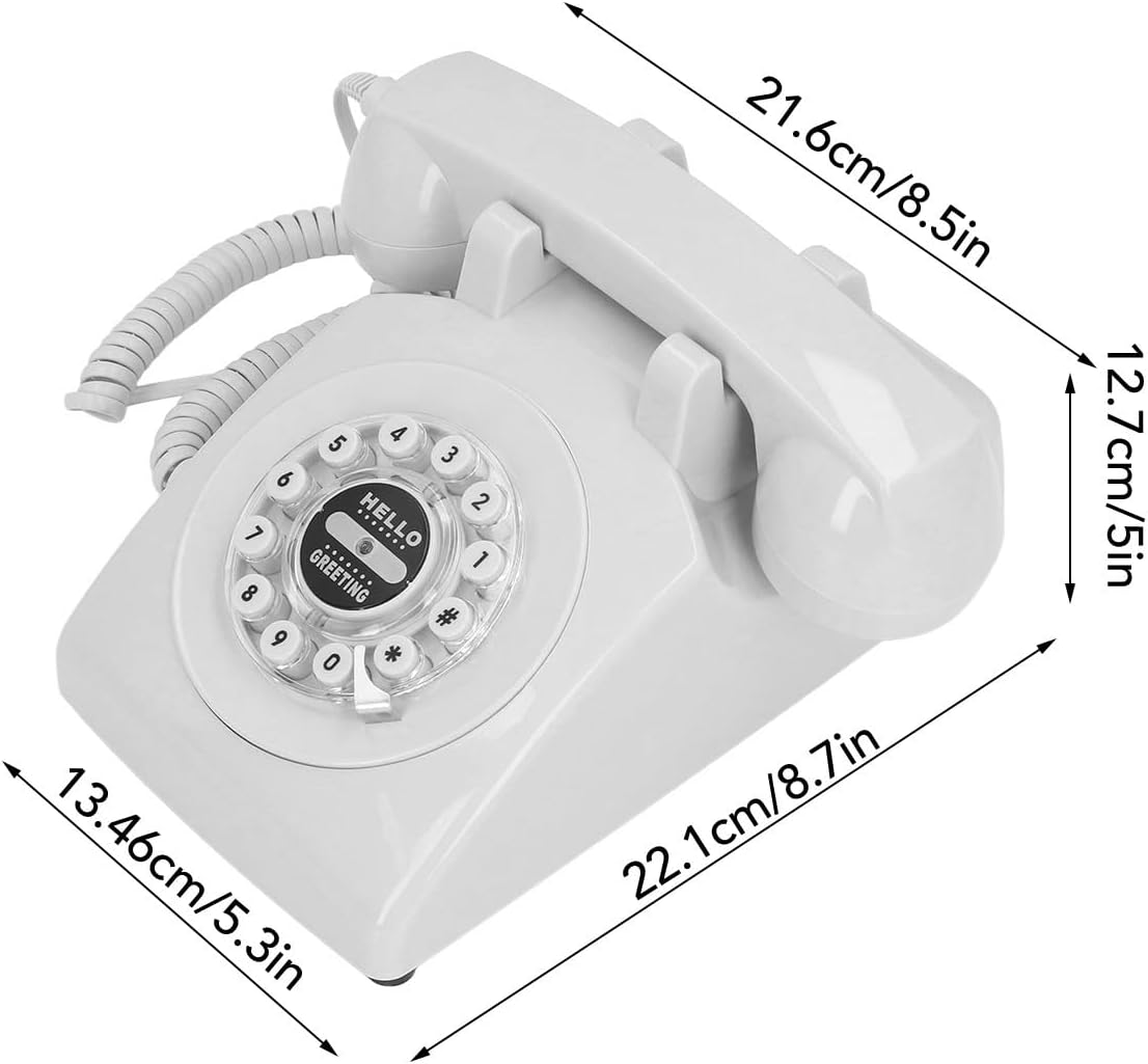 Audio Guest Book, 120 Hours Recording 8G Capacity Vintage Audio Guest Book Wedding Phone Record Customized Audio Messages Personalized Guest Book Telephone for Wedding Party