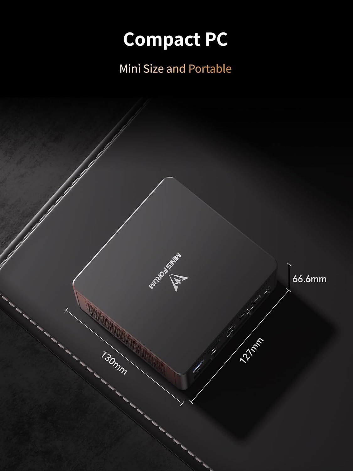 MINISFORUM UM890 Pro Barebone with Mini PC, AMD Ryzen 9 8945HS Mini Computers,8K Quad Display HDMI/DP1.4/USB4 х 2, AMD Radeon 780M/Dual LAN 2.5(NO RAM/SSD/OS)