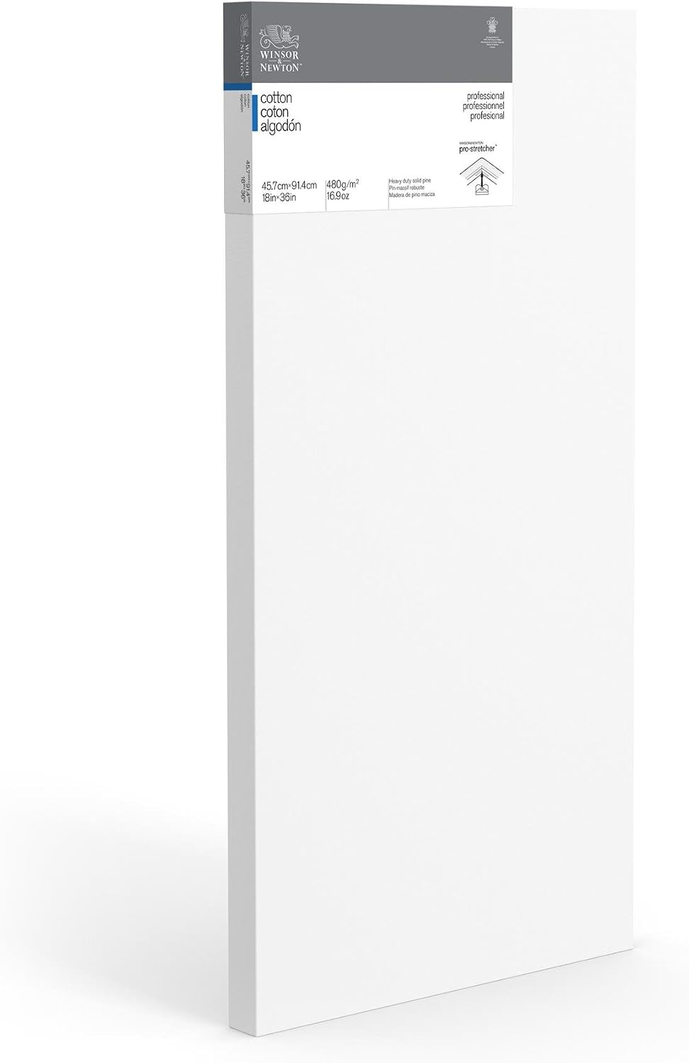 Winsor & Newton Professional Cotton Canvas, 18' x 36' Deep Edge