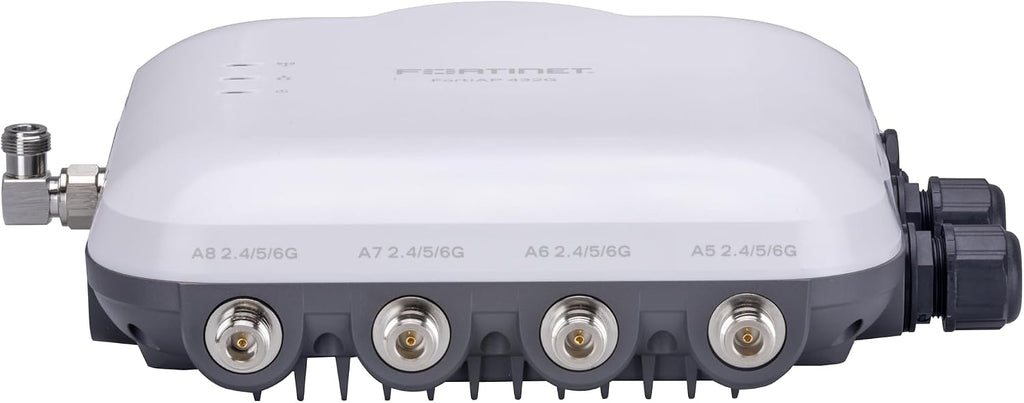 Fortinet FortiAP 432G Ruggedized Indoor/Outdoor Wi-Fi 6E Access Point | 802.11ax | Tri-Radio 2.4 GHz + 5 GHz + 6 GHz | 8 External Antennas | Up to 1148 Mbps + 2402 Mbps + 4804 Mbps (FAP-432G-A)