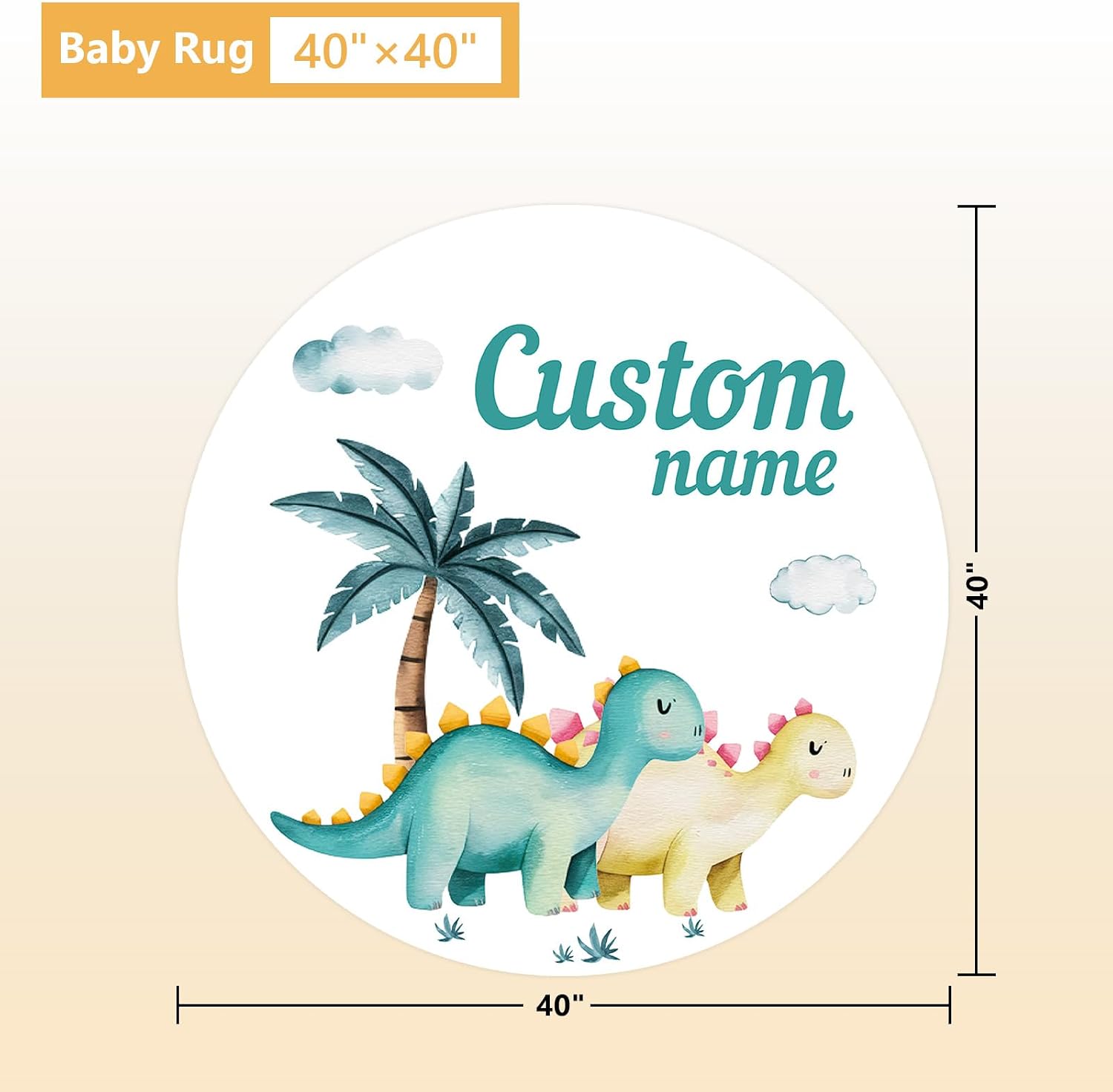Terwex Personalized Baby Crib Set, 5 Pcs Baby Boy Crib Bedding Set, Custom Name Dinosaur Baby Crib Bedding Set Neutral, Double Layer Flannel Nursery Bedding Set, Customized Gifts for Toddler Infant
