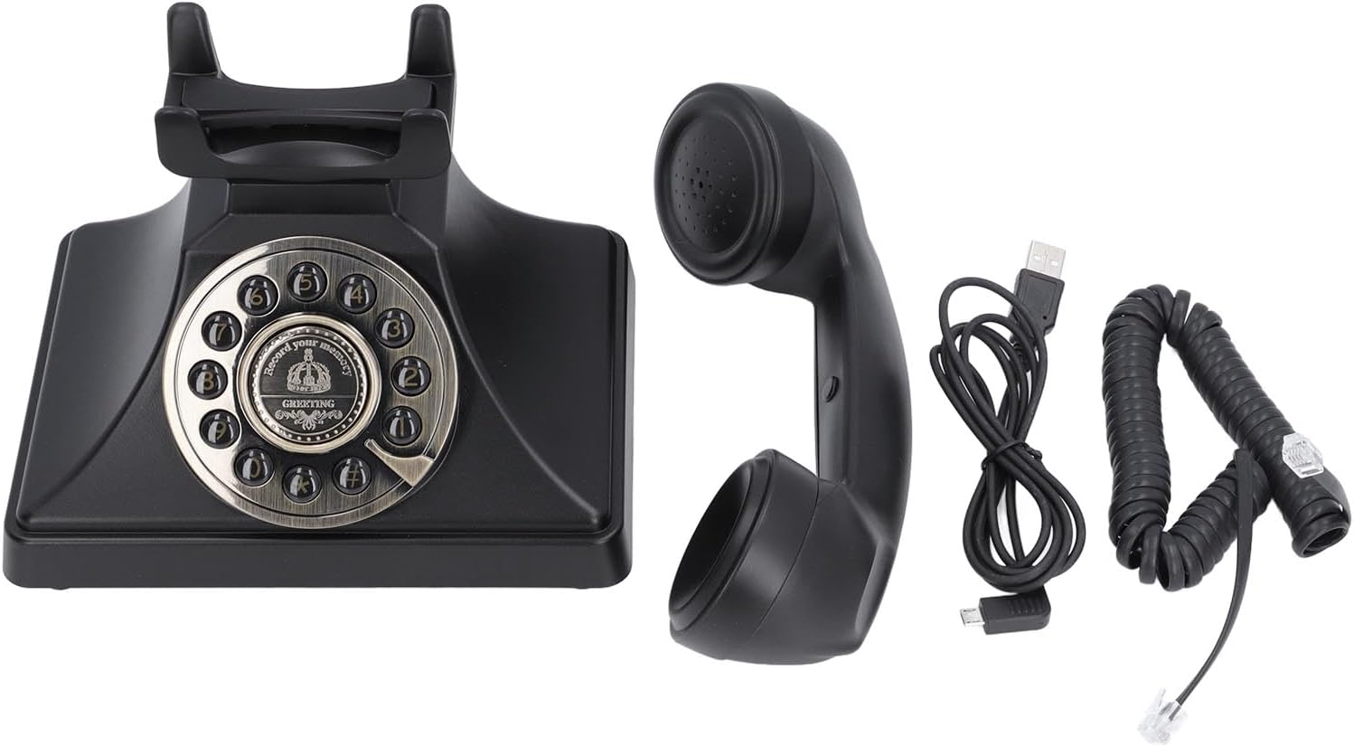 ciciglow Vintage Audio Guest Book Phone, Wedding Phone, Message Recorder for Weddings, Birthdays, Anniversaries, Great for Vintage Enthusiasts