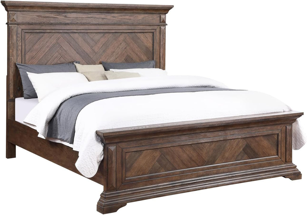 New Classic Furniture 00-658-100 Mar Vista Bed, King, Walnut