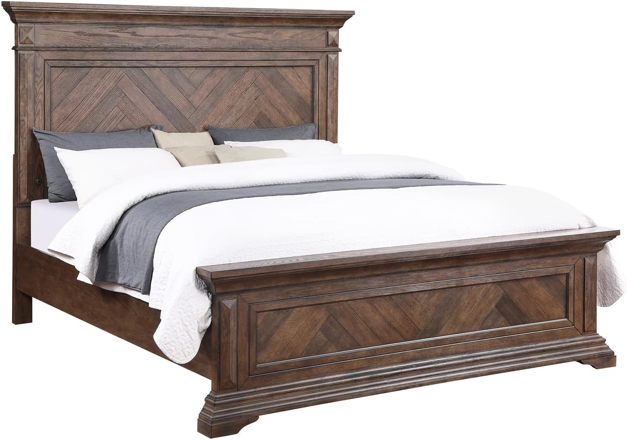 New Classic Furniture 00-658-100 Mar Vista Bed, King, Walnut
