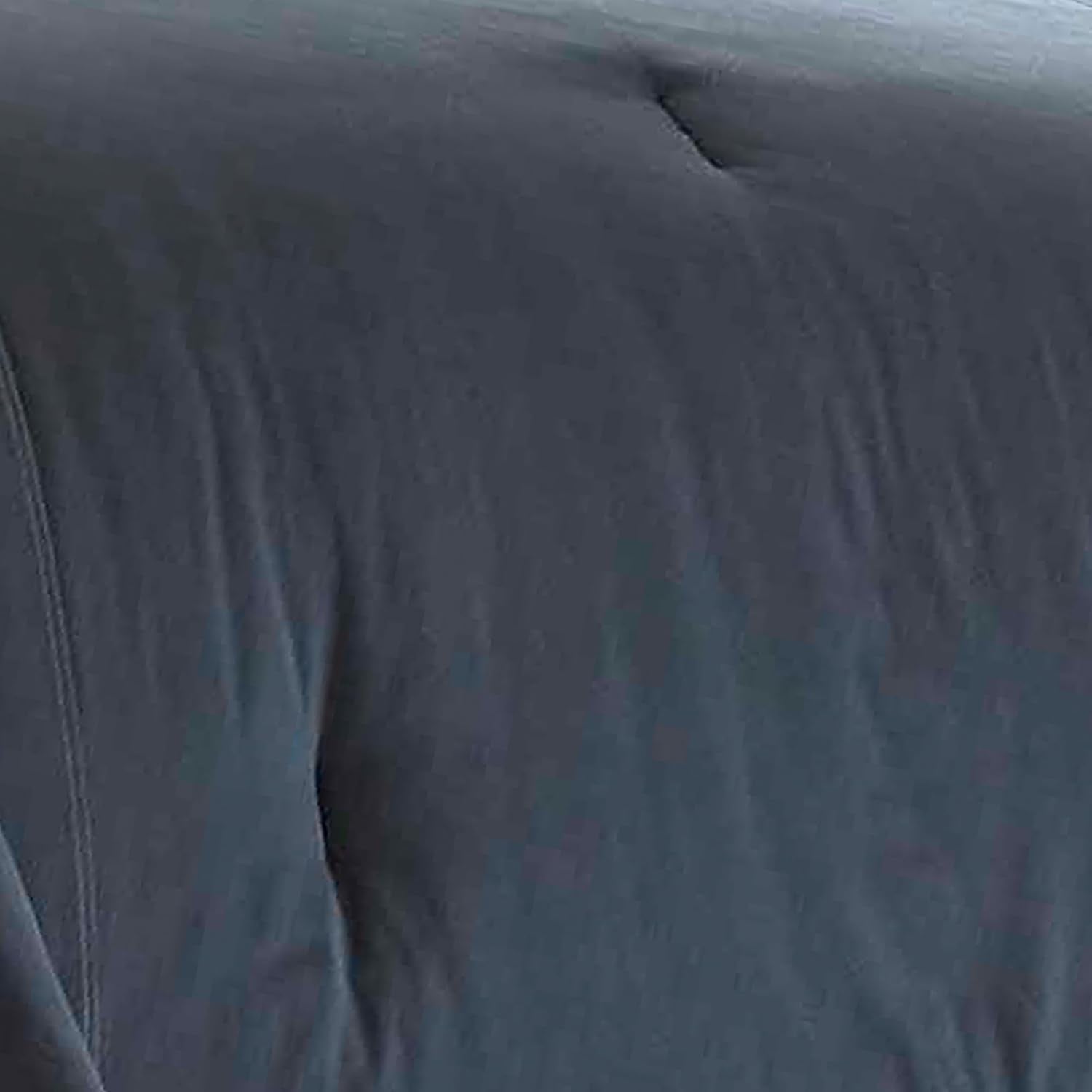 Eddie Bauer - King Comforter Set, Reversible Cotton Bedding with Matching Shams, Pre-Washed for Added Softness (Kingston Charcoal, King)