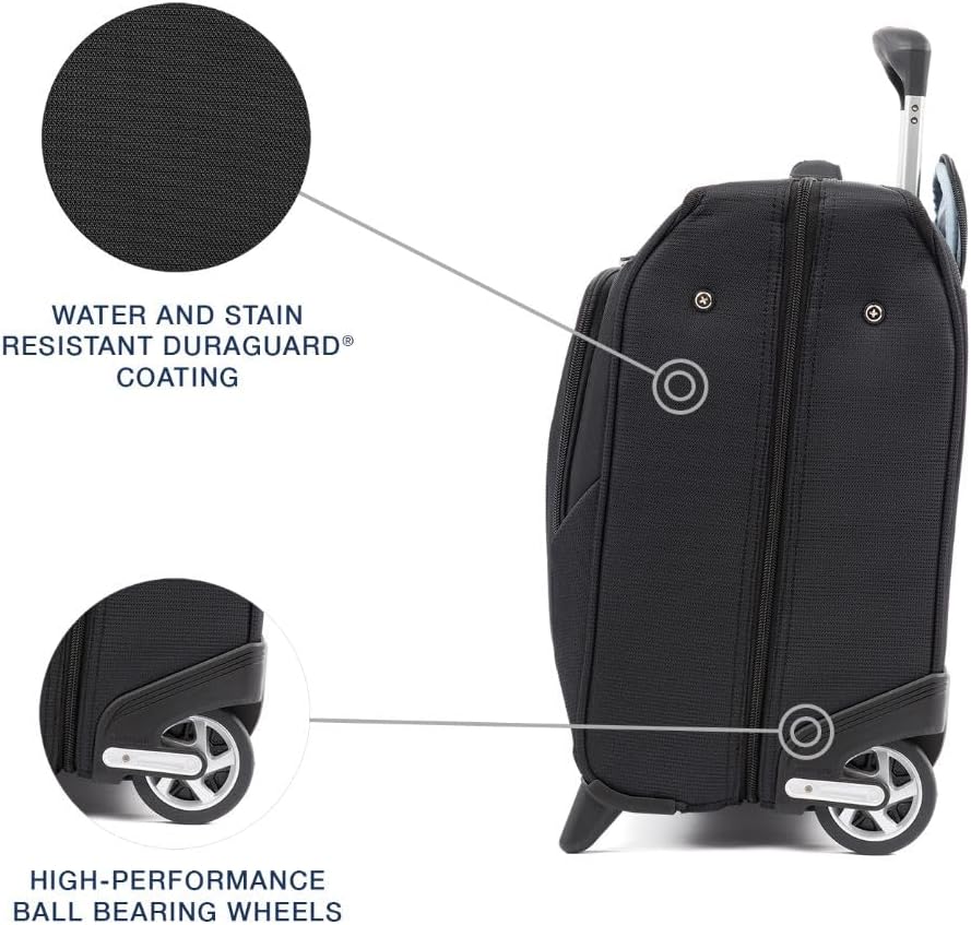 Travelpro Maxlite 5 Softside Lightweight Carry-On Upright 2 Wheel Rolling Garment Bag, 22-Inch — Black