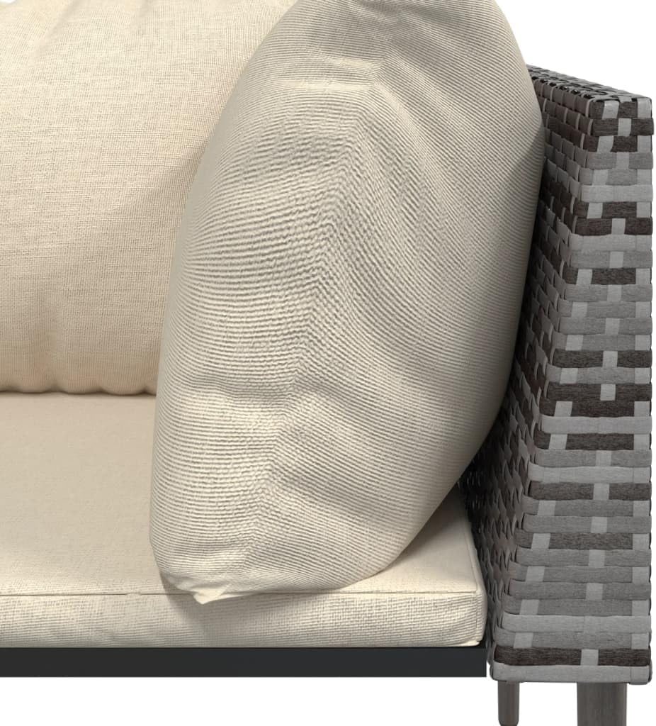 5 Piece Patio Lounge Set with Cushions Gray Poly Rattanqueen Bed Frame with headboard Queen Size Bed Frame King Size Bed Frame King Platform Bed Frame Metal Bed Frame Queen Size