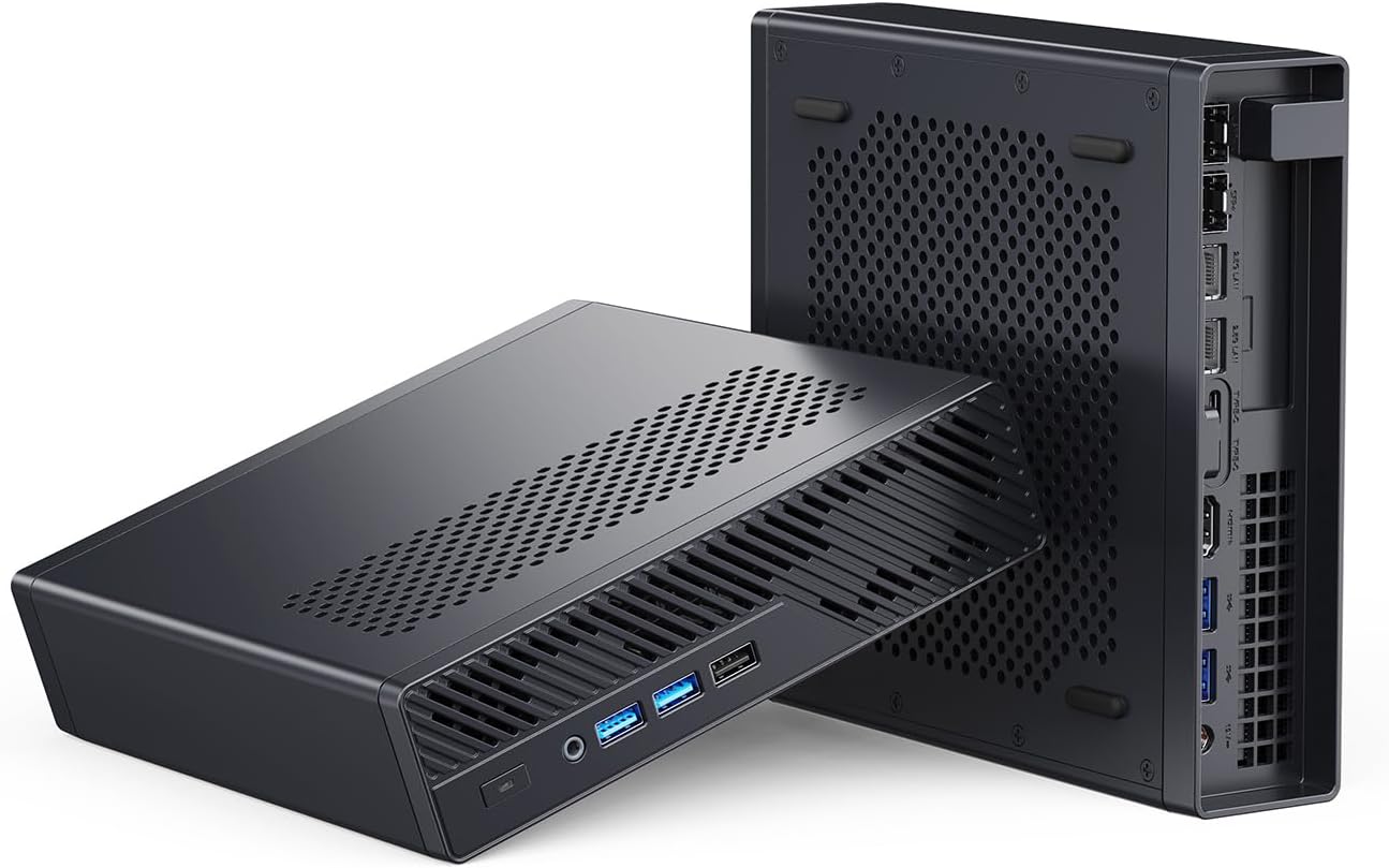MINISFORUM MS-R1 ARM Mini Workstation CP8180 Processor(12C/12T) 64GB LPDDR5(ECC Support) Without SSD Mini PC, HDMI/2x USB-C Triple Display, 2X 10G LAN Port, 7X USB Port, WiFi6E, BT5.3 Micro PC