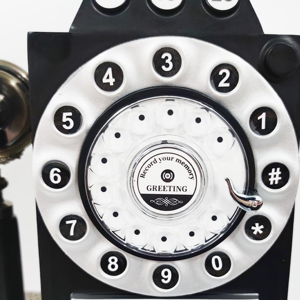 2023 New Audio Guestbook Phone Booth Wedding Recorder a Great Addition to Any Special Occasion - Wedding Guestbook Phone Booth (Black)