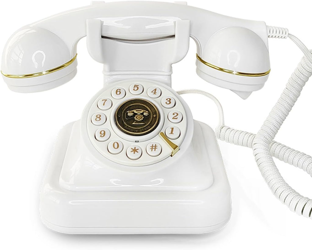 Audio Guest Book Wedding Phone, After The Tone Guest Phone Wedding,Customized Audio Guestbook Phone,Vintage Rotary Styled Record Guest Book Telephone for A Variety of Memorable Party Occasions