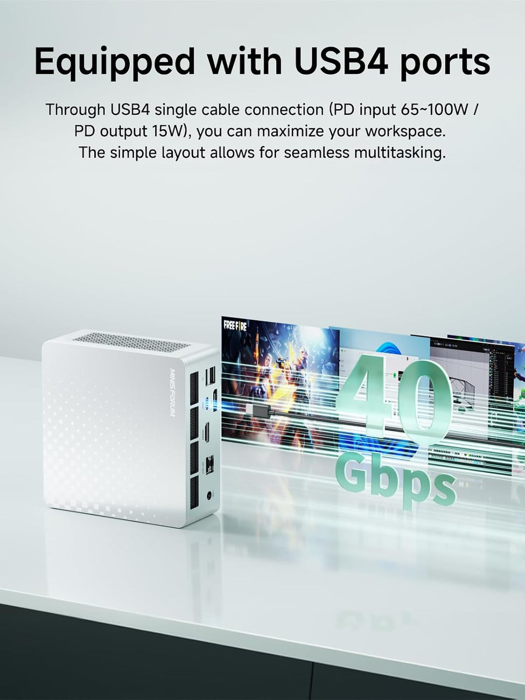 MINISFORUM M1 Lite Mini PC Core Ultra 5 Processor 125U(12C/14T) 16GB DDR5(5600MHz) 512GB SSD Desktop Computer, HDMI|DP|USB4 Video Output, 2.5G RJ45/WiFi6e, 2X PCIe4.0 SSD Slot, Intel Graphics Micro PC