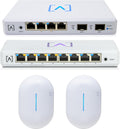 Alta Labs Pro Home Networking Bundle | 6.3 Gbps WiFi | 10 Gbps Ethernet | Real-Time Stats | Seamless Roaming, PoE+, 4096 QAM | IP54 Rated WiFi Access Points | 4x4 MU-MIMO Antennas for Extended Range