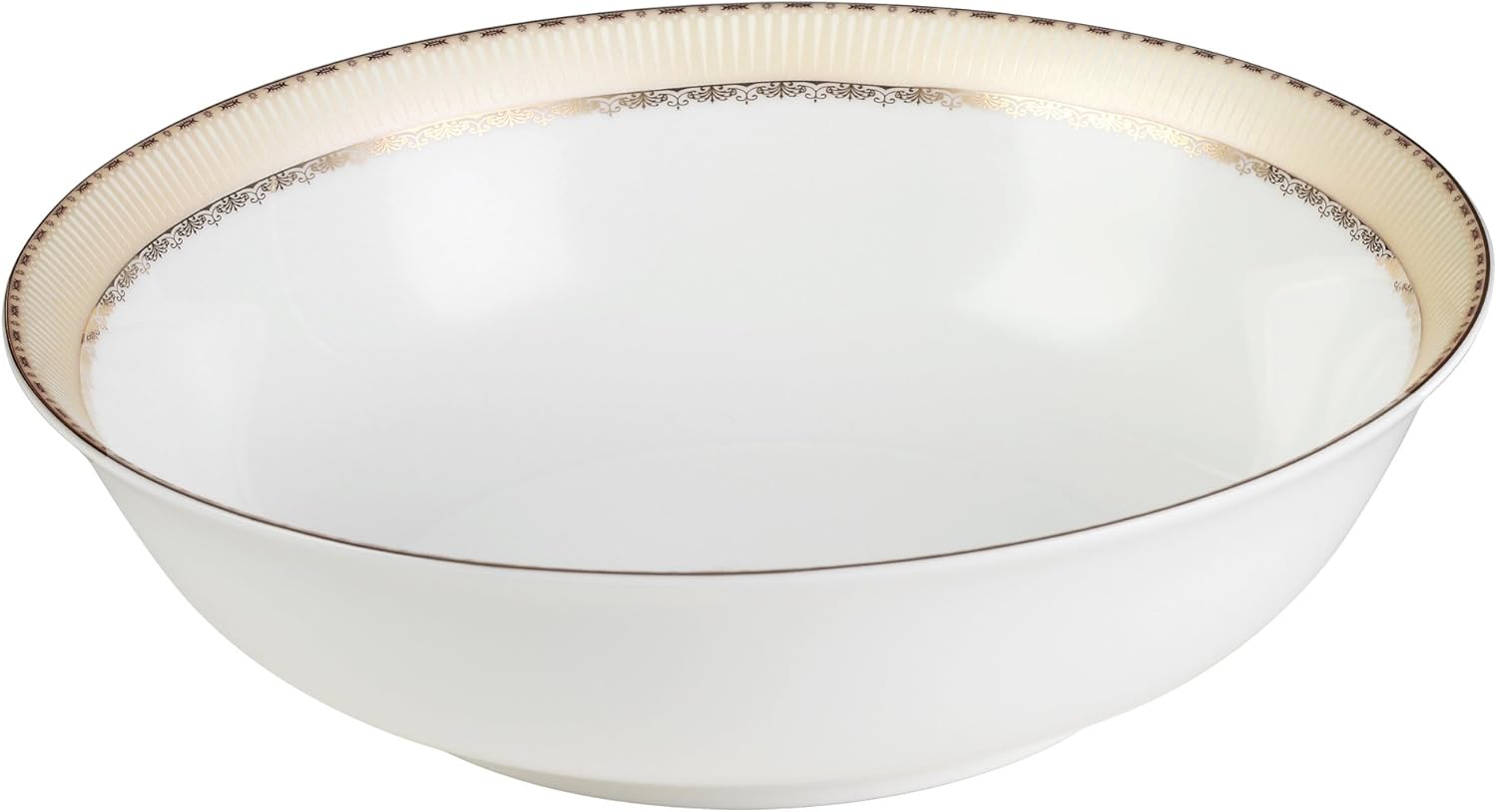 Lorenzo 57 Piece Elegant Bone China Service for 8 Margaret Dinnerware Sets, Gold